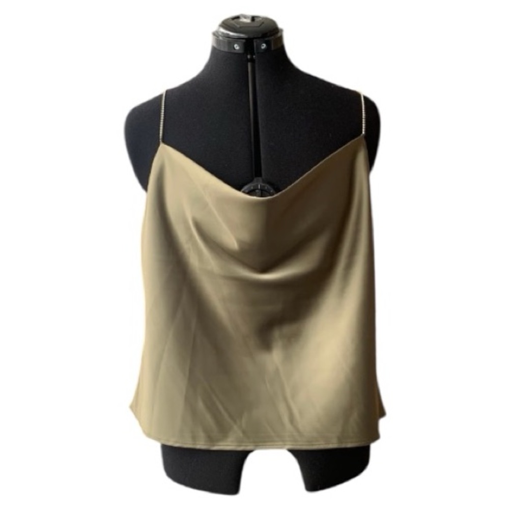 House of Harlow 1960 Strapless Satin Dress in Gold. DRESS HAS BEEN ALTERED! - Picture 3 of 15